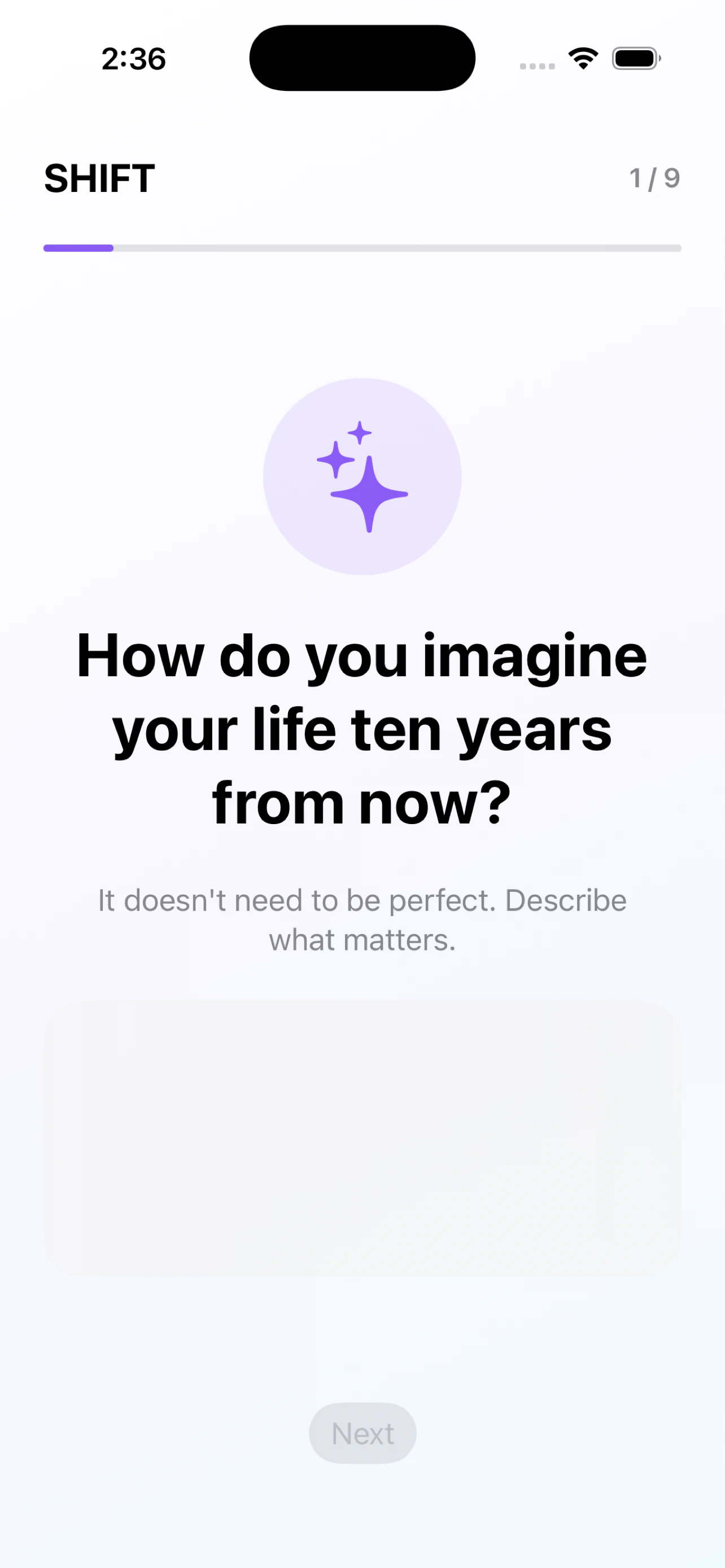 SHIFT life map on iPhone