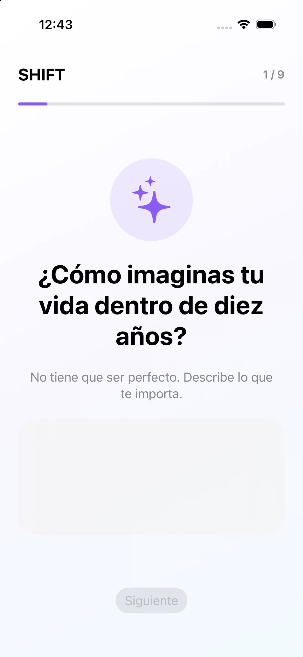 Mapa de vida de SHIFT en iPhone